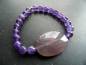 Preview: Armband, Amethyst, lila, Männer, Unisex, Amethystarmband, Schmuck